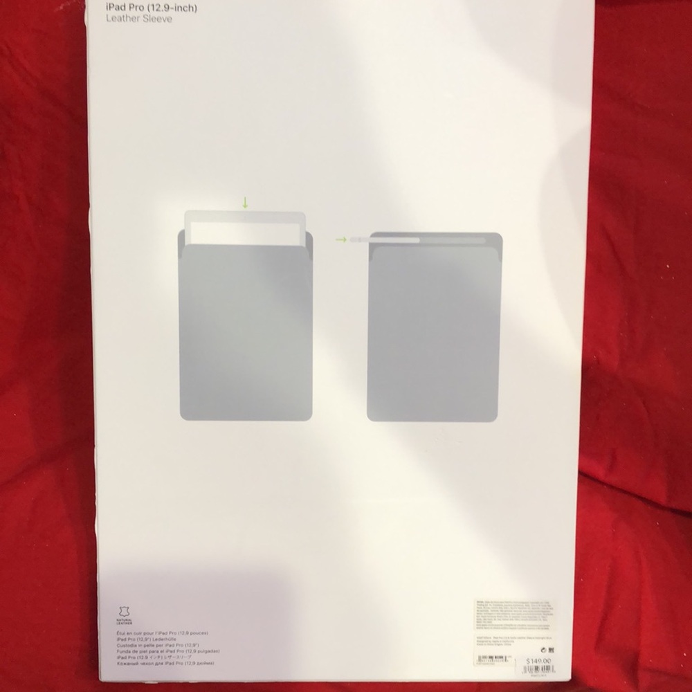 Apple IPad Pro leather sleeve 12.9 - Picture 2 of 3